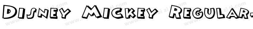 Disney Mickey Regular字体转换